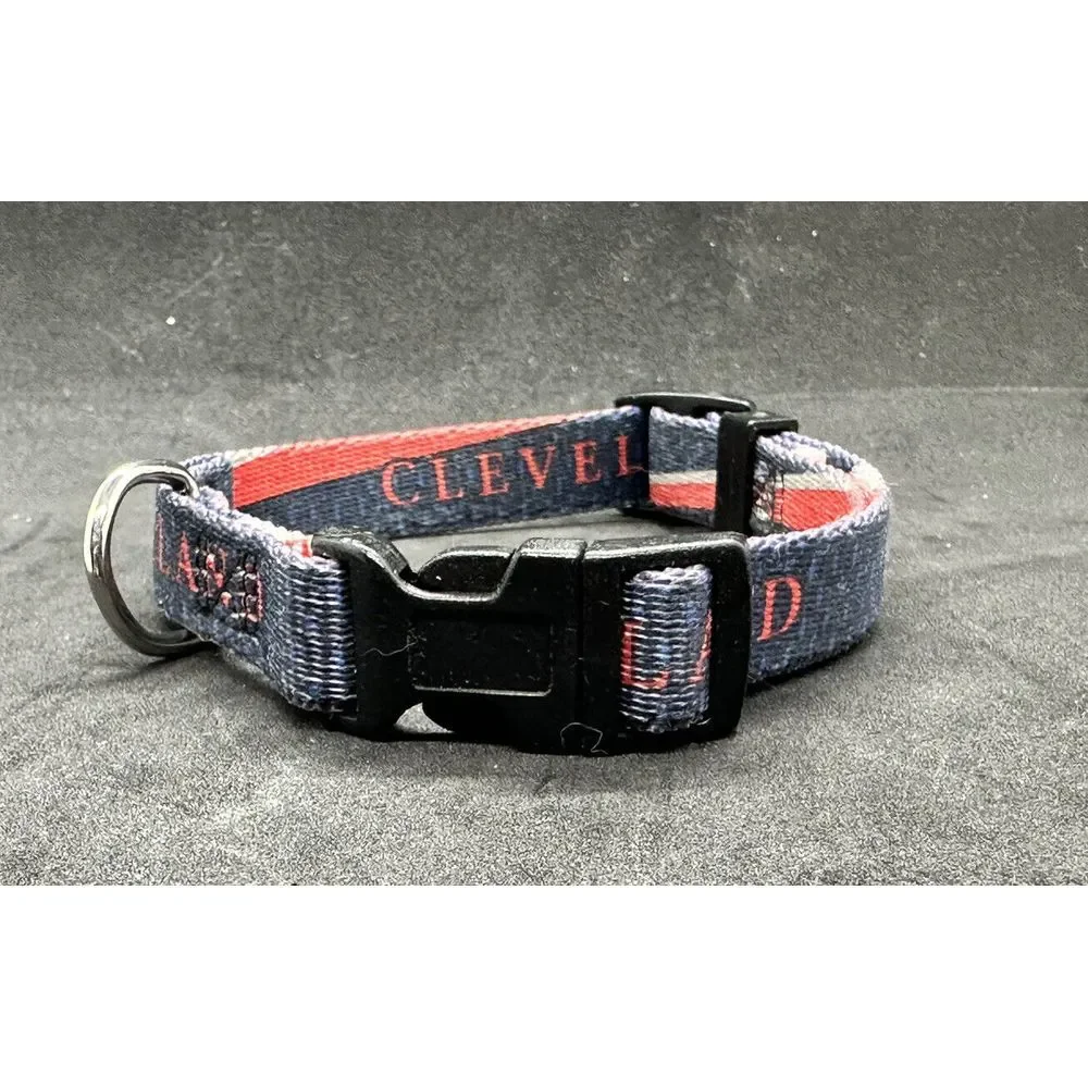 Cleveland Indians Guardians‎ Adjustable Dog Collar, Extra Small (8